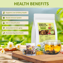 Load image into Gallery viewer, Ginseng Five Treasures Kidney Tea, Traditional Chinese Herbal TeaBags, Natural Kidney Cleanse Detox Tea for Women &amp; Men, 7 Precious Ingredients Formula(1 Pack/25 Bags)
